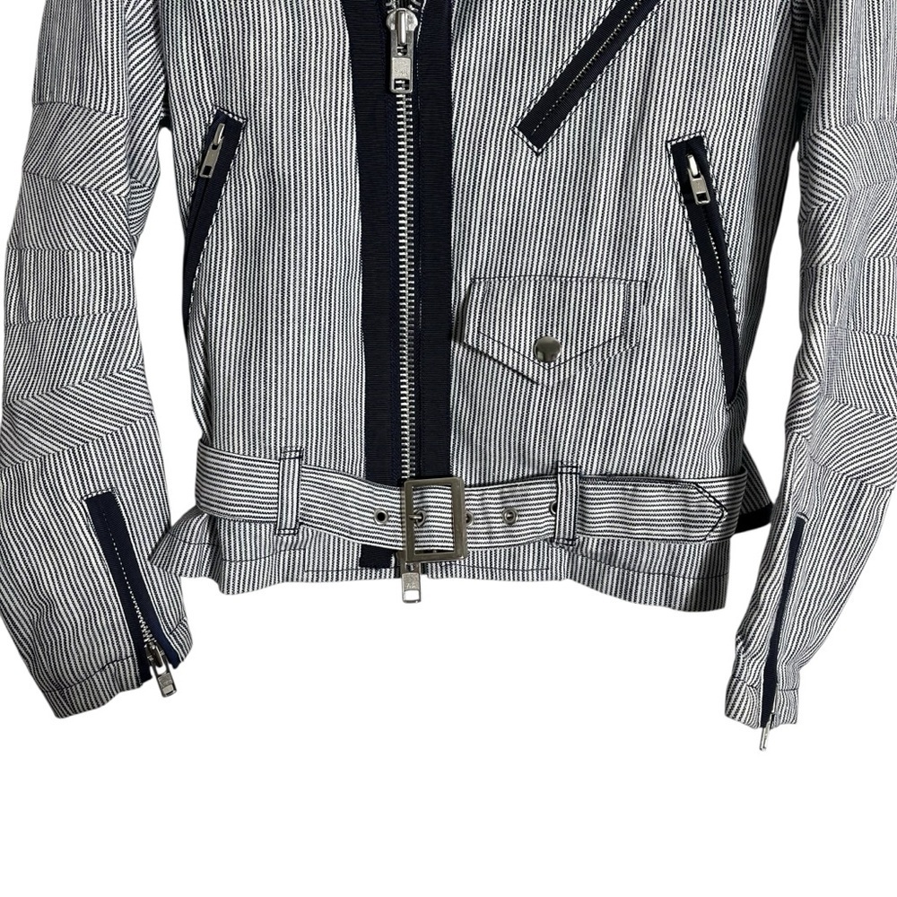 SACAI 2013 Runway Railroad Stripe Riders Motorcycle Jacket - Picture 6 of 16